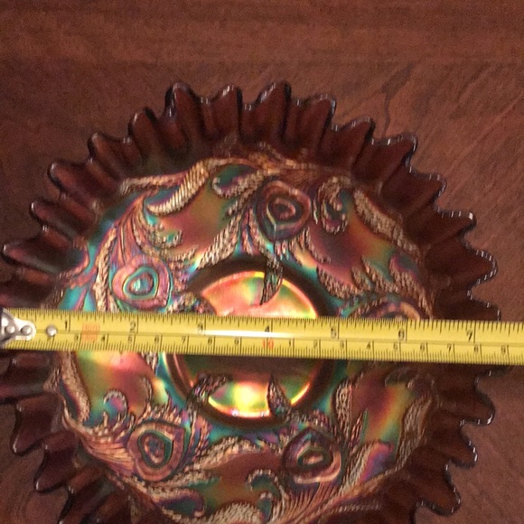 ♦️♦️SOLD♦️♦️Vintage RARE amethyst Glass/ iridescent Carnival glass - Picture 7 of 9